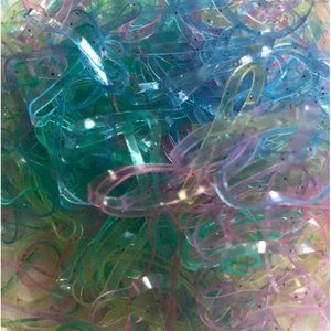 1000 piece- hair ties Glitter
